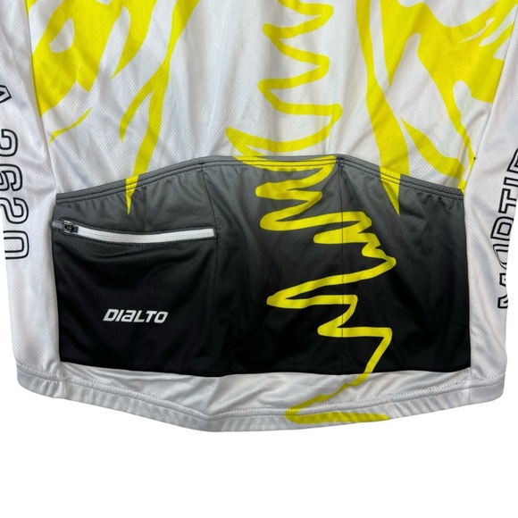 Dialto Cycling Jersey Mens Size L Yellow White Black - Picture 7 of 11